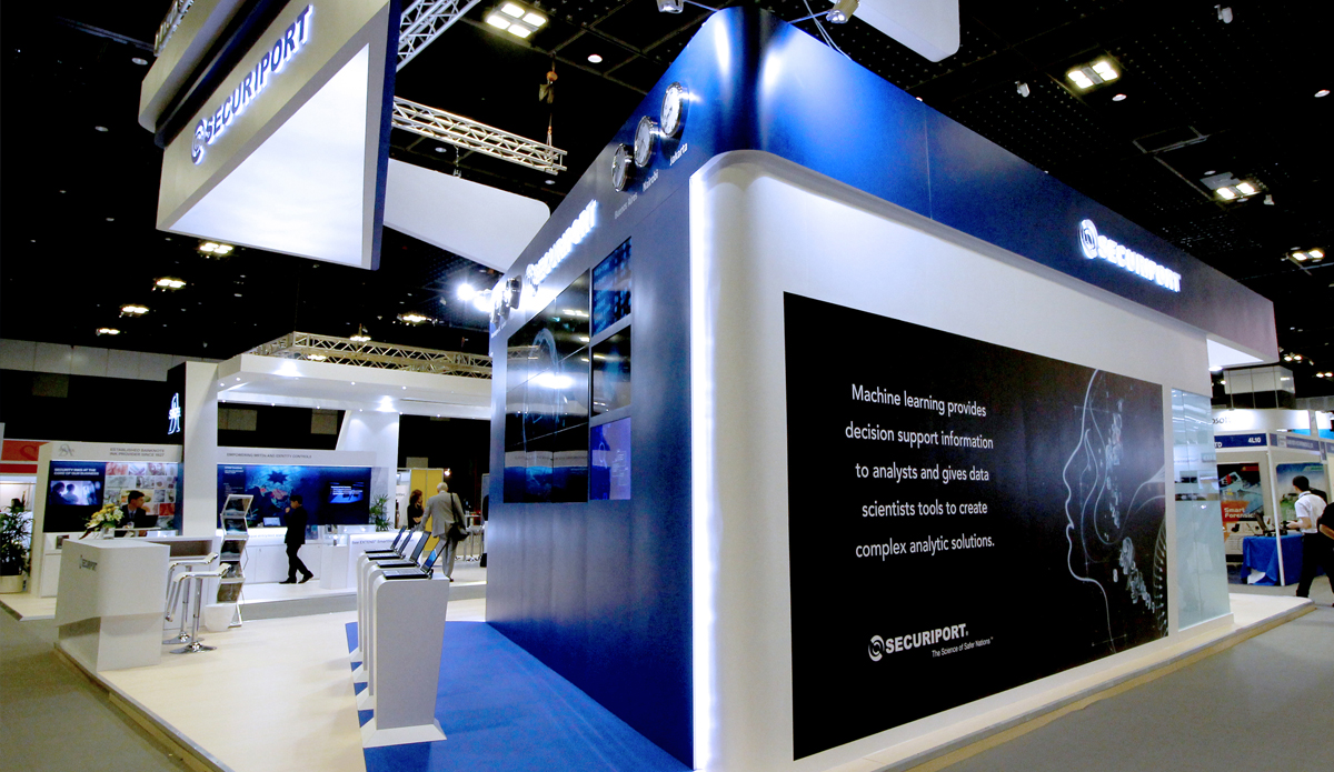 Interpol World Conference booth back